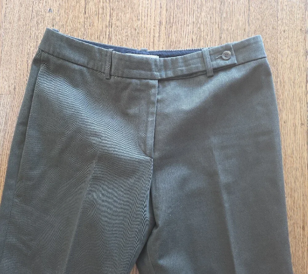 Michael Kors Olive Green Straight Leg Pants